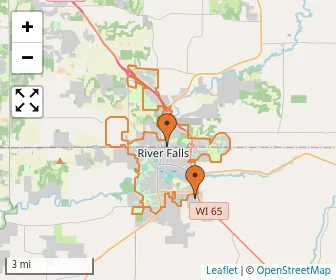 Area schools map